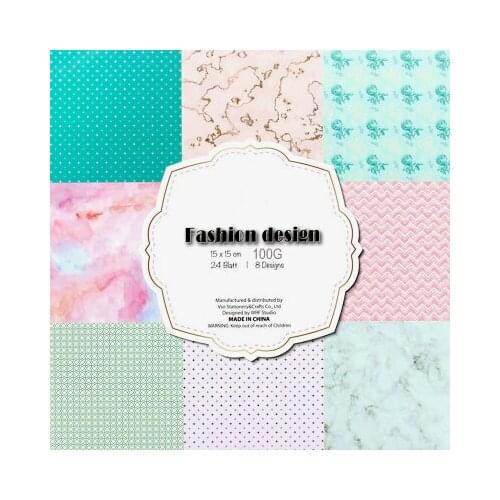 24sheets 6 inch Fashion Marble Design Scrapbooking Pads Paper Origami Art Background Paper Card Making DIY Paper Craft