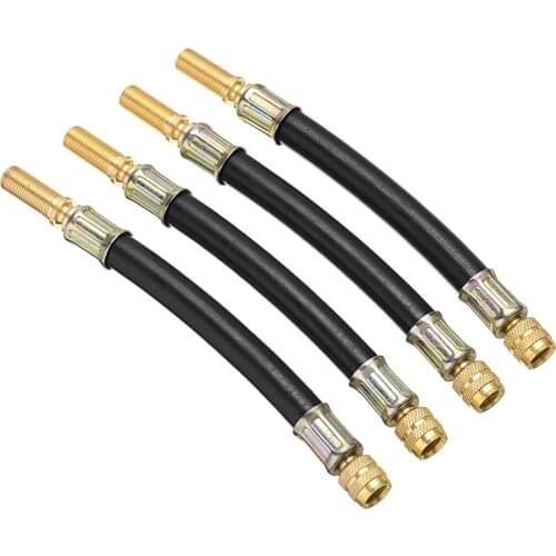 4pcs 105mm New Flexible Rubber Tyre Valve Extension Wheel Lorry Van Bus Adapter Durable Tire Accessories