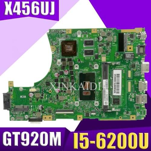 Akemy X456UJ X456UF Laptop motherboard for ASUS X456U X456UQ X456UB X456UQK X456UV mainboard 4GB-RAM I5-6200U GT920M/GT930M DDR3