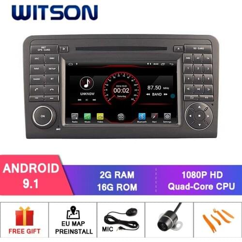 WITSON Android 9.0 IPS HD Screen CAR DVD for BENZ ML 320 ML 350 W164 GL X164 4GB RAM+32GB FLASH 8 Octa Core+DVR/WIFI+DSP+DVR+DAB