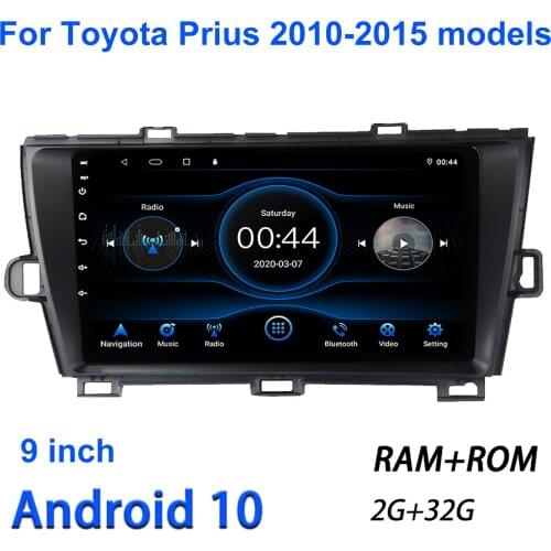 Car Radio 9 Inch Android 10 Screen High Definition GPS Car Multimedia Player for Toyota Prius 2010 - 2015 Car Stereo