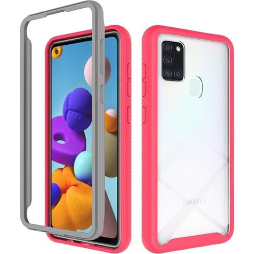 Clear 360 Phone Case For Samsung Galaxy M51 M31 A50 A50S A20S A10S A30S A20 A30 A10 A70 A20E 2 in 1 Frame Armor Shockproof Cover