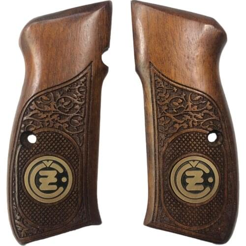 CZ75 Compatible Metal Special Series Laser Cutting Wooden Grip Mod53