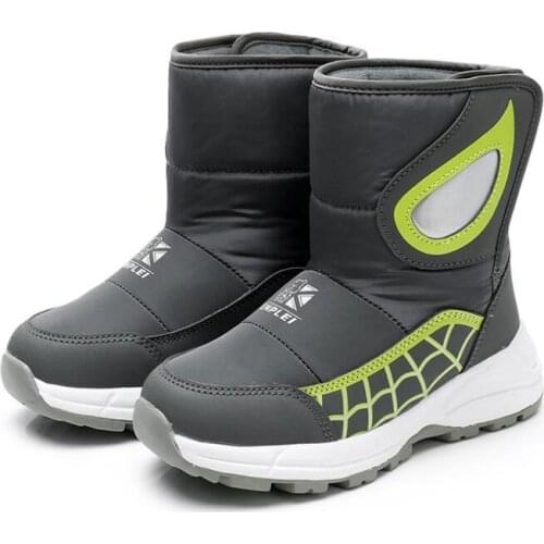 CUZULLAA Kids Snow Boots 2020 New Winter Children Warm Snow Boots Girls Boys Plush Waterproof Cotton Boots Size 29-38