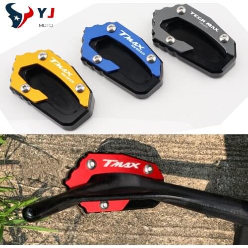 For Yamaha T-MAX TMAX 530 560 SX DX TMAX530 TMAX560 XP530 Tech-Max Motorcycle Side Stand Foot Enlargement Extension Kickstand