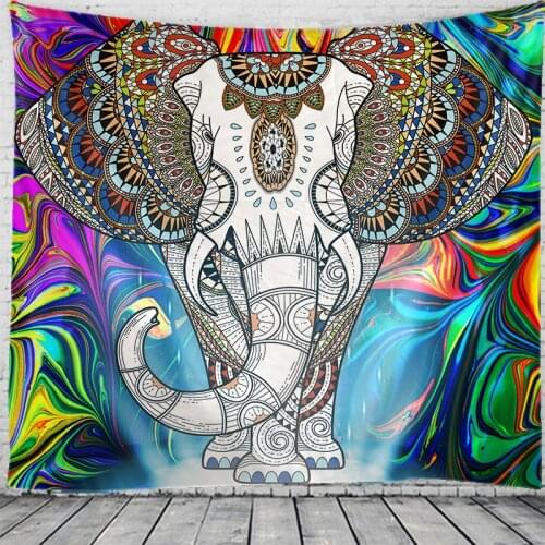 Elephant tapestry hippie wall tapestry bohemian decoration tapestry bedroom dormitory decoration tapestry party wall tapestry