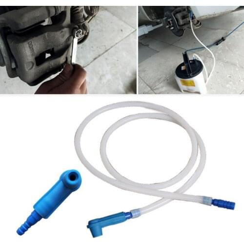 Brake Oil Changer Connector Emptying Tool with 1.2m Oil Pumping Pipe Brake Oil Replacement Tool for Car Vehicles Accessories