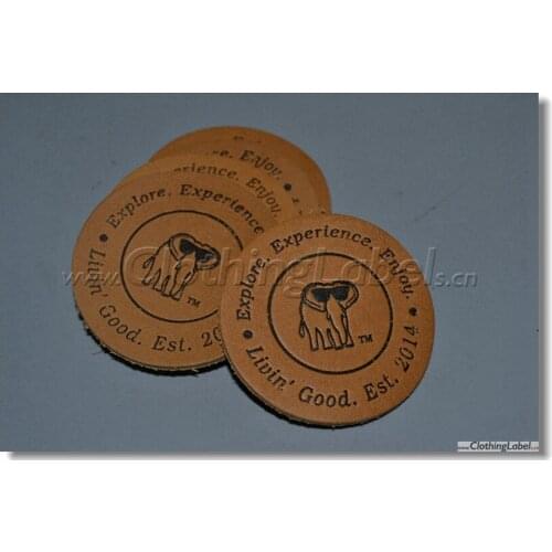 Custom jeans leather label, genuine leather material, sewing accessories, engraved logo