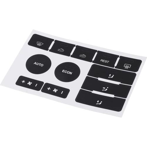 Car Air Condition Climate Control Switch Button Repair Decals For VW For Volkswagen Touareg 2004-2009 Fix Ugly Worn Button