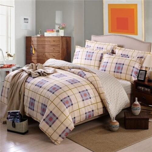 100% Pure Cotton Twill High Grade Bedding Set 4 piece cover set Geometric And Cartoon New Design