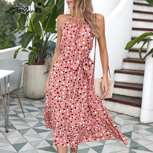 Летние платья в горошек LZEQuella China At AliExpress