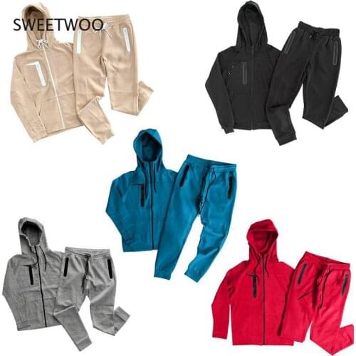 Spring and Autumn Plus Size Mens Sportswear Mountaineering Outdoor Leisure Sports Track and Field Suit Set Jogging Wear 2 Piece