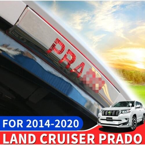 Stainless Steel Taillight Accessories Suitable for Toyota Land Cruiser Prado 150 Fj150 Brake Light Sticker Modification