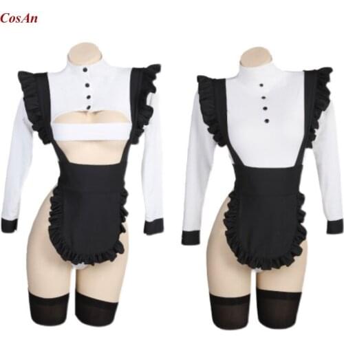 New Arrival Original Design Cosplay Costume Lovely Sexy High Fork Maid Outfit Activity Party Role Play Clothing M-L