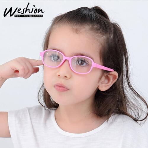 Anti Blue Light Baby Kids Glasses Optical Frame Children Boy Girls Computer Transparent Blocking Reflective Eyeglasses UV40 0-4