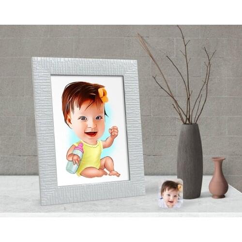 Personalized Baby Caricature Of Decorative Çerçeve-1