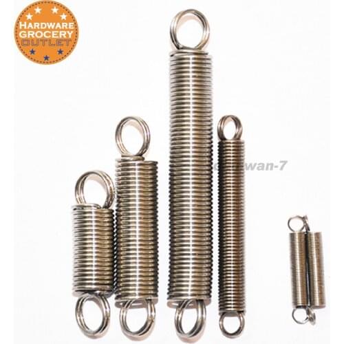 Prime-line products Spring. Compression; stainless steel Extension spring. 0.5mm x 6mmxL. 10pcs