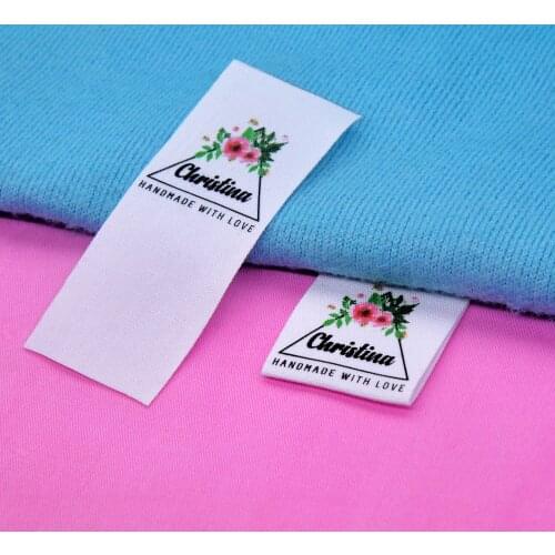 Custom Sewing labels / Brand labels, Custom Clothing Tags, Cotton Ribbon label, Handmade label (FR112)