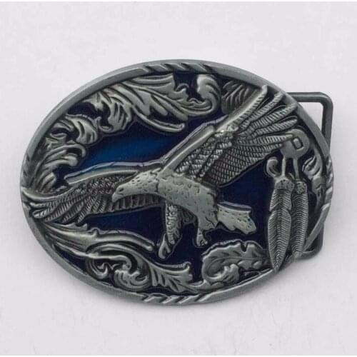 Eagle Feather Western Belt Buckle suitable for 4cm wideth belt