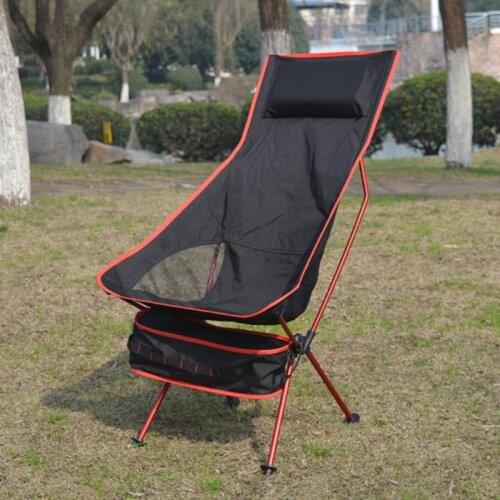 Portable Collapsible Moon Chair Fishing Camping BBQ Stool Folding Extended Hiking Seat Garden Ultralight Office Home Furniture