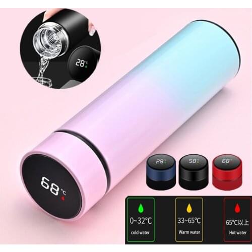 Thermos Tumbler Water Bottle Temperature Display Water Bottle Vacuum Flasks Thermoses Coffee Milk Cup Thermos Travel Bottle