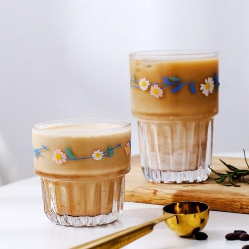 Heat Resistant Glass Coffee/Tea Cups And Mugs Travel Coffee Mugs Mugs Drinking Glasses Household Milk Glass Christmas Gift