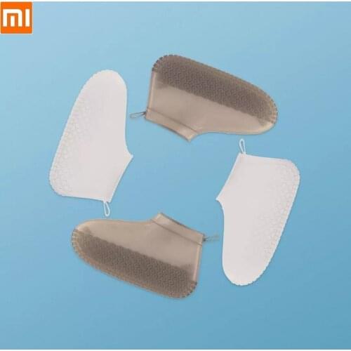 Youpin Waterproof Rainproof Reusable rain Shoes Covers Silicone Washable Wear-Resistant non-slip Rain Boots For Adult Kids