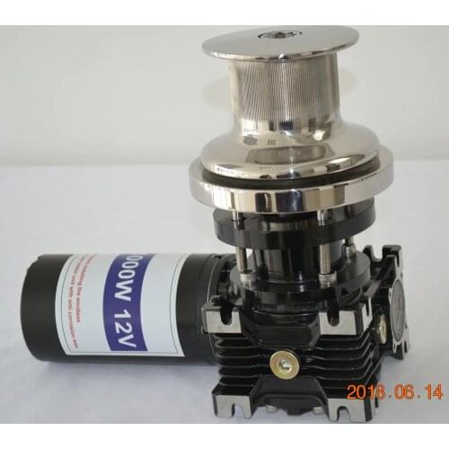 12V 24V 1000W Anchor Winch Windlass For 14-16mm Rope Only Boat 30ft to 43ft