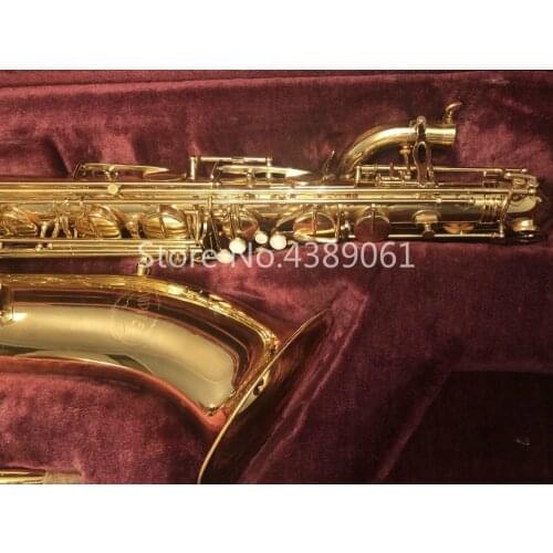 Jupiter JBS-593 GL Brand Musical Instrument E Flat Baritone Saxophone Brass Gold Lacquer Pearl Button Saxophone With Canvas Case