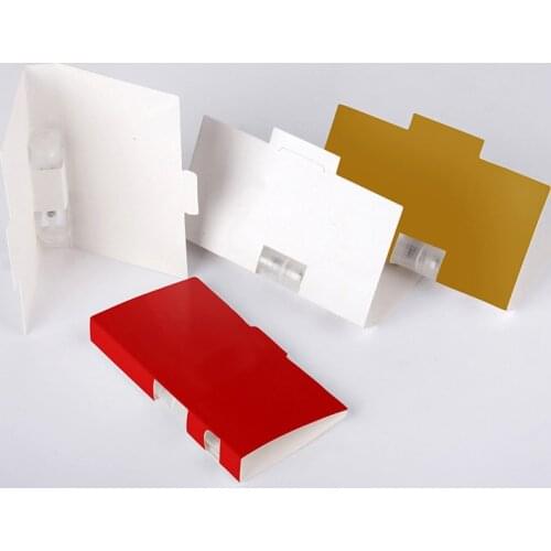 100pcs/Lot 1ml Spray Bottle Refillable Perfume Bottle with Paper Card For gift Sample Perfume Bottle Package Custom Print LOGO