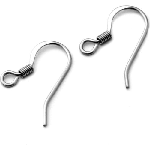 11*18MM Wholesale 100pcs/lot Stainless Steel Ear Wires Hook Earring for DIY Jewelry Findings Components Accessories