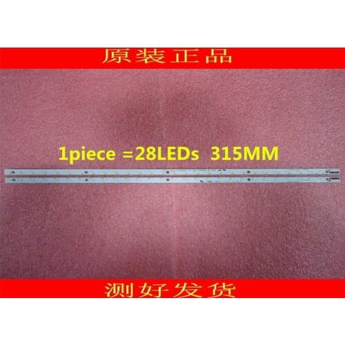 2pieces/lot V500HK1-LS5 LED strip V500H1-LS5-TLEM4 V500H1-LS5-TREM4 28LEDs 315MM