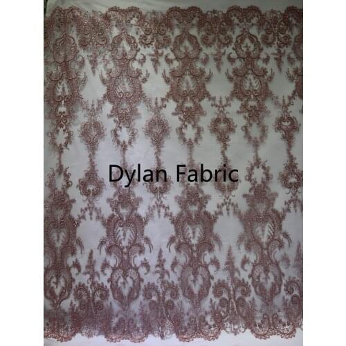 2021 New Embroidery Sequin Fabric Material Sparkly Fabric For Clothsing Party Evening Dress
