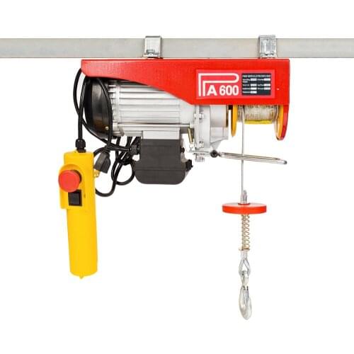 300-600KG 220v Mini electric hoisting machine with wire rope pulling PA600
