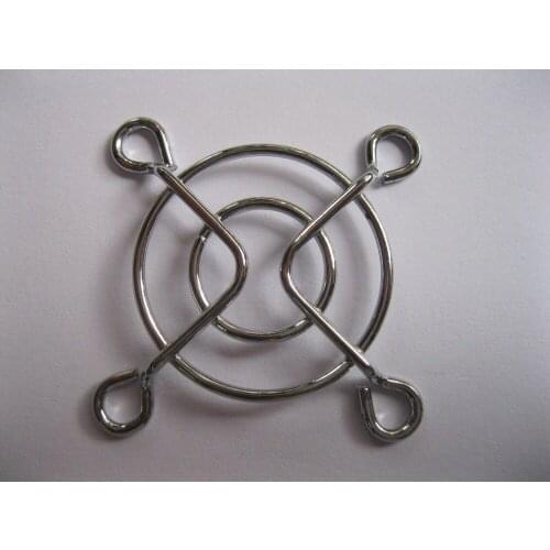 6 pcs DC Fan Grill Protector Finger Guard Silver Metal Used for 40x40mm Fan