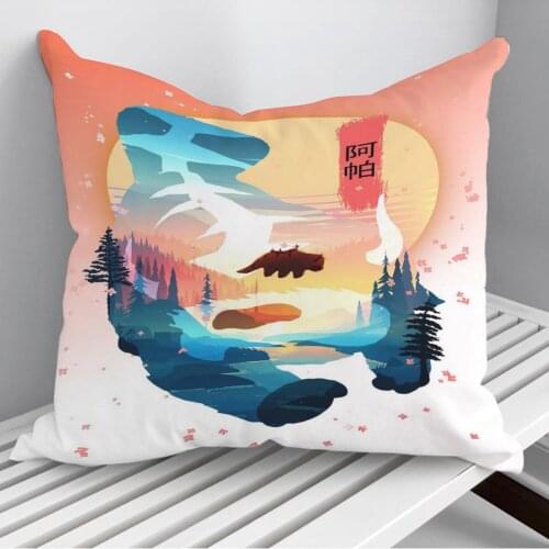 Appa Silhouette Throw Pillows Cushion Cover On Sofa Home Decor 45*45cm 40*40cm Gift Pillowcase Cojines Dropshipping
