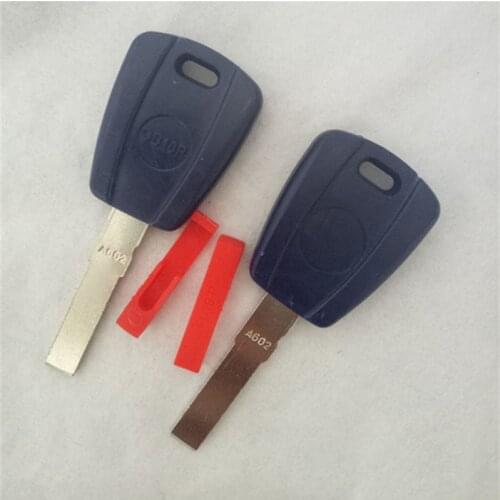 DAKATU with logo Transponder Key Case Shell For Fiat 500 Ducato Replacement Car key case SIP22 Blade Can Install Chip