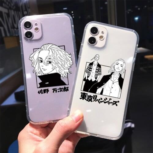 Tokyo Revengers Phone Case For iPhone 12 11 Pro XS MAX XR X SE20 7 8 6Plus Cartoon Japan Animal Soft TPU Cover Transparent Coque