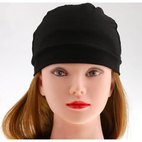 Black Spandex Dome Cap Mesh Hair Net for Making Wigs Snood Stretchy Wig Cap