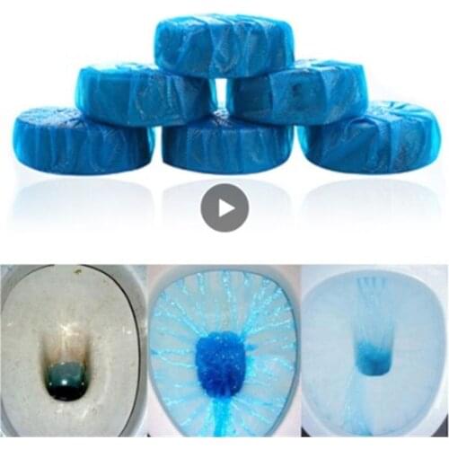 Toilet Cleaner Freshener Tank Fragrant Ball Bathroom Tools Magic Automatic Deodorizes Blue Hot WC Flush Tablet Bathroom Clean