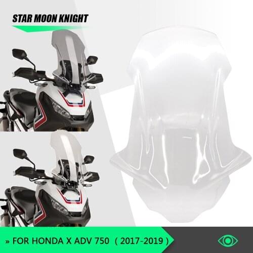 Motorcycle Windscreen Wind Deflectors Windshield Clear Smoke For Honda xadv 750 X adv 750 XADV750 X ADV750 2017 2018 2019 X-ADV