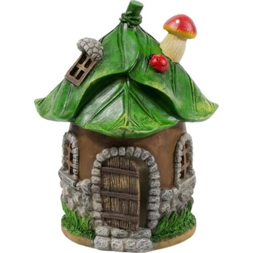 Decoration LED Garden Lights Craft Miniature Fairy House Solar Lights Powered Outdoor Yard Walkway Decoration LED Lights