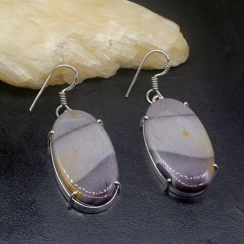 Gemstonefactory Big Promotion 925 Silver Natural Ocean Jasper Magic Women Ladies Jewelry Gifts Dangle Drop Earrings 20211981