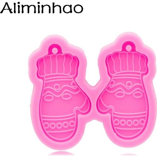 DY1014 Glossy Gloves Earrings Silicone Mold, Resin Molds DIY Crafting Molds with Epoxy, Resin art DIY Handmade Charms Mold