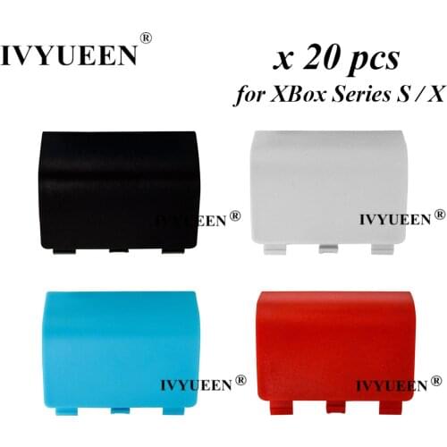 IVYUEEN 20 PCS for XBox Series X S Wireless Controller Replacement Battery Back Cover Lid Door Shell Case Game Accessories