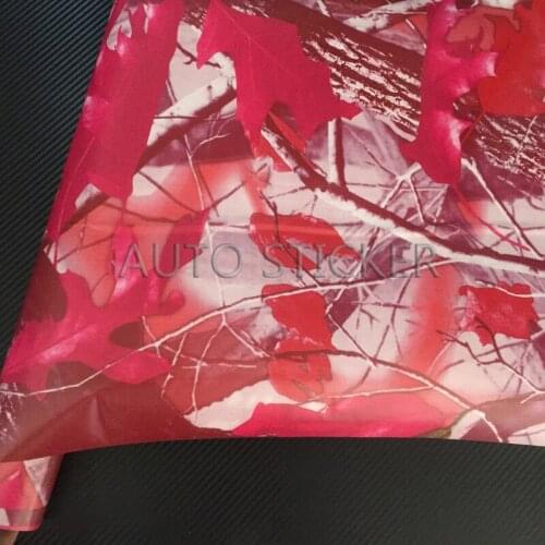 10/20/30/40/50cm*152cm Red Realtree Camo Vinyl Car Wrap PVC Adhesive Real Tree Camouflage Film For Motorcycle Car Trucks