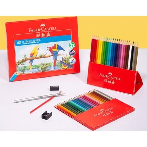 Faber Castell 1144 Business Watercolor Pencils 12/24/36/48/60/72 Set Water Soluble Colored Pencils Fit School & Outdoor Drawing