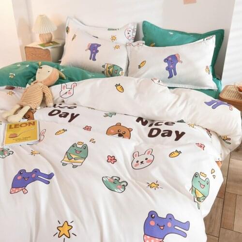 Queen Size Comforter Sets Bedding 160x200 A Set of Bed-in-line...Nordic Cases 240 X 220 Bed Underwear Anime