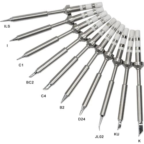 TS100 Soldering Iron Tips Lead Free Replacement Various Models of Tip Electric Soldering Iron Tip K KU I D24 BC2 C4 BC3 C1 ILS