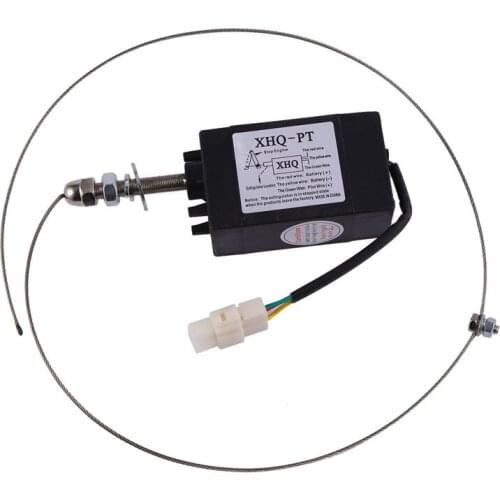 Normally Open DC 12V Engine Flame Out Device Engine Stop Solenoid Valve XHQ-PT Power On Pull Type Flameout Magnetic
